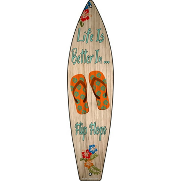 I NEED MY BEER TO FUNCTION METAL NOVELTY SURFBOARD SIGN